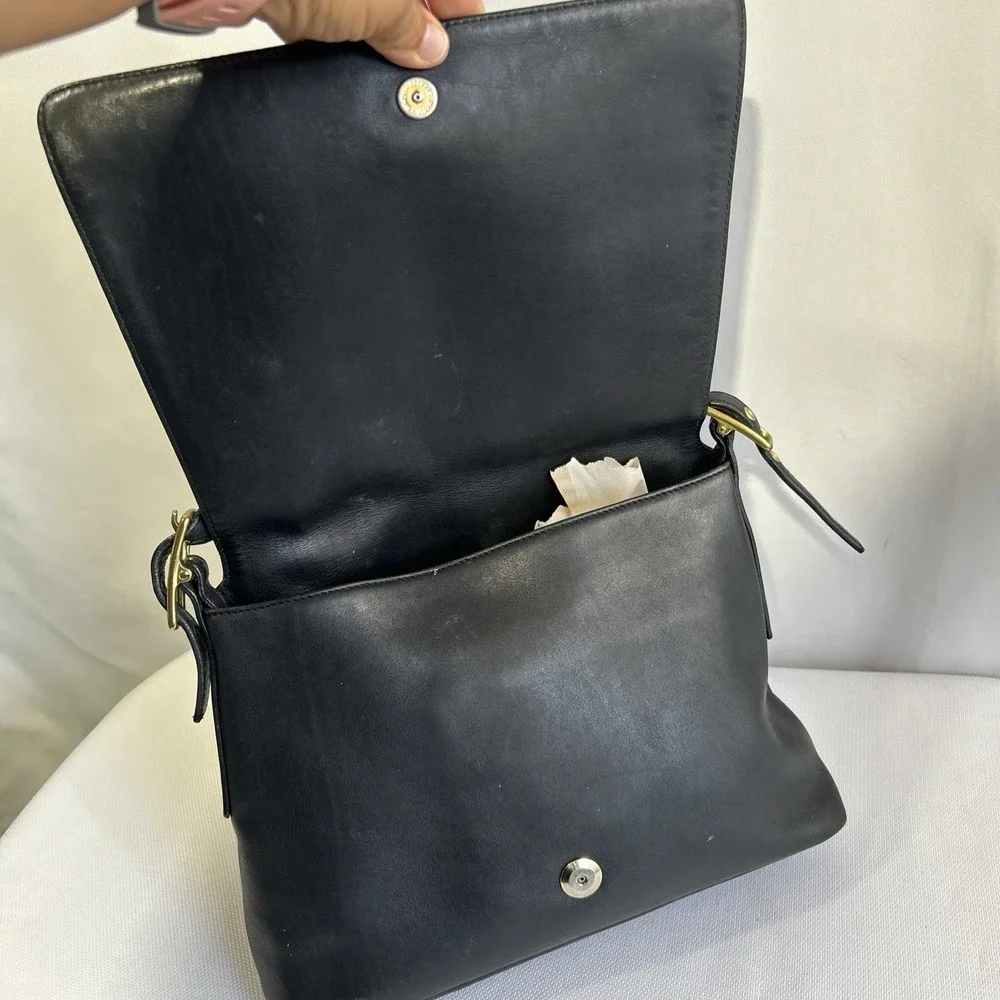 Coach Handbag Black Hobo Handbag #M2W -9828 VINTAGE